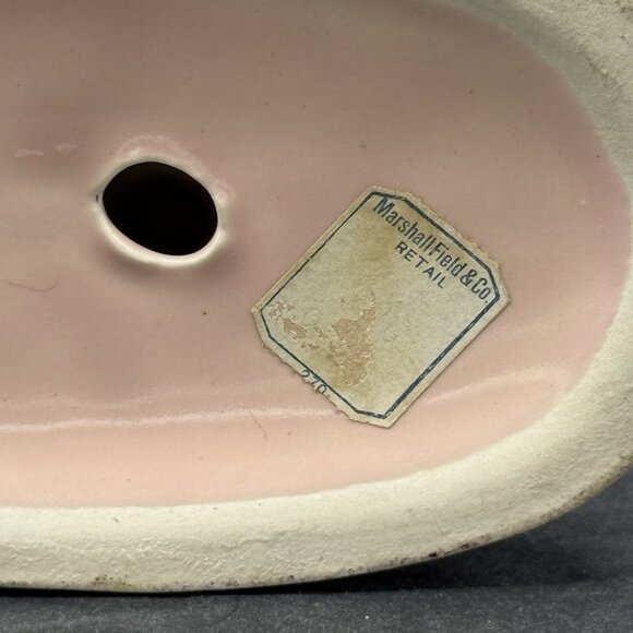 Art Deco Mid Century Mauve Ceramic Pottery Horse Statue Figurine - Picture 7 of 9